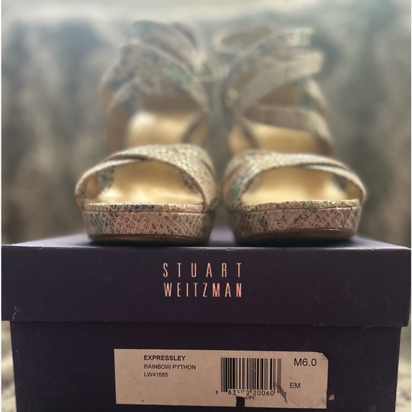 Stuart weitzman “Expressley” Rainbow Python Heels Sz 6 in store tried on cond* - Picture 3 of 10